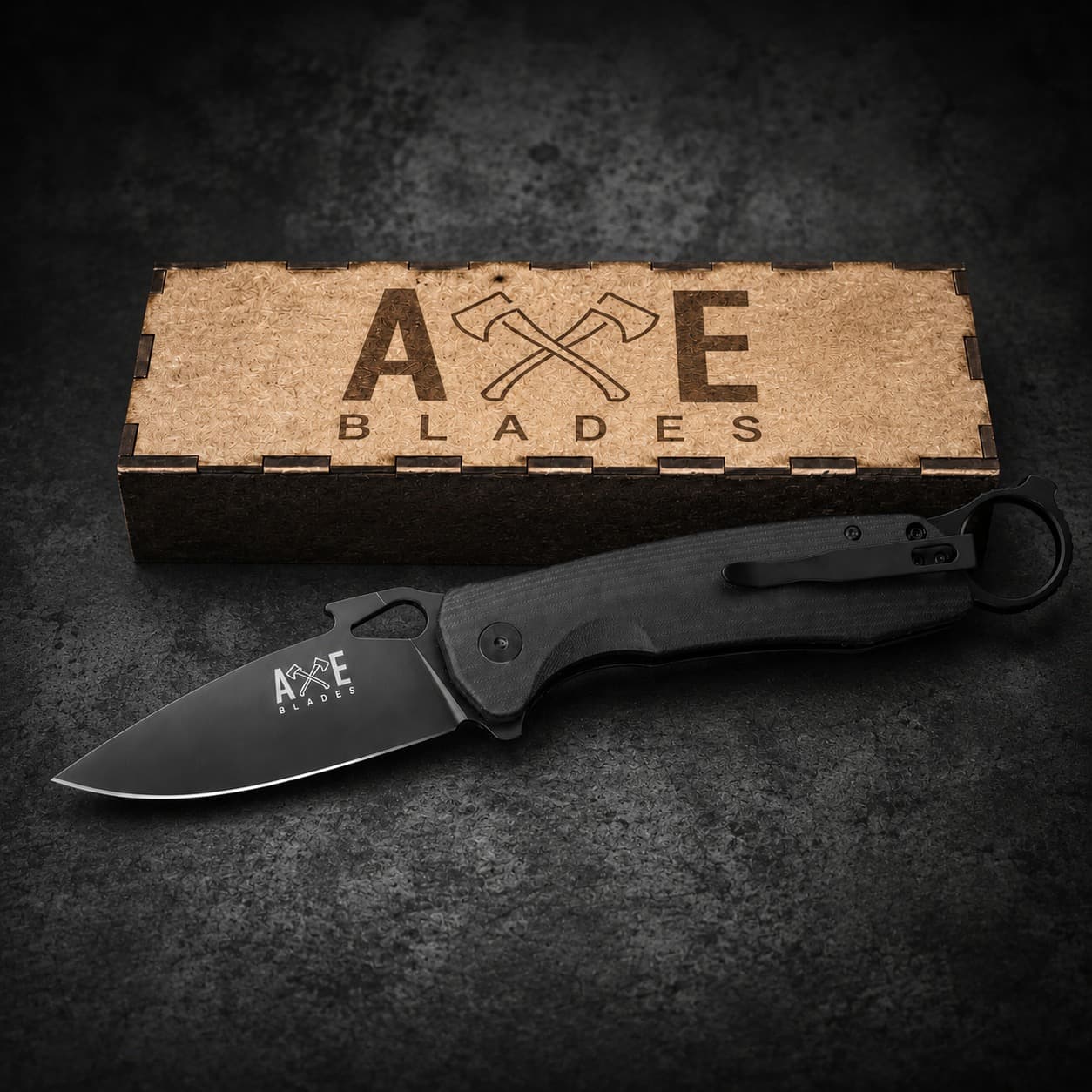 Axe EDC Folding Knife — back