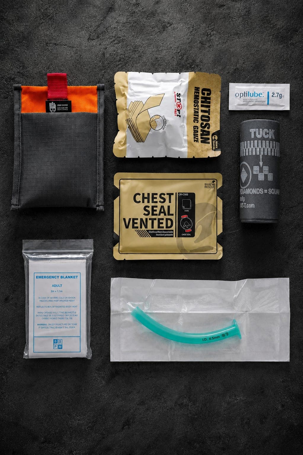 GMO Pocket Trauma Kit SWAT Tourniquet (Contents Included)