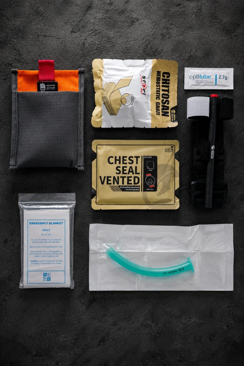 GMO Pocket Trauma Kit Windlass Tourniquet (Contents Included)