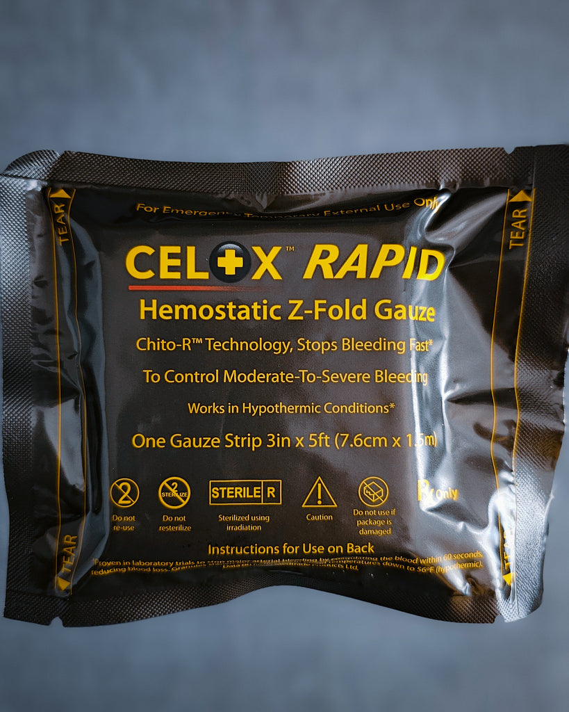 RAPID 5’ Z-FOLD HEMOSTATIC GAUZE – CELOX
